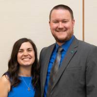 Award winner poses for picture